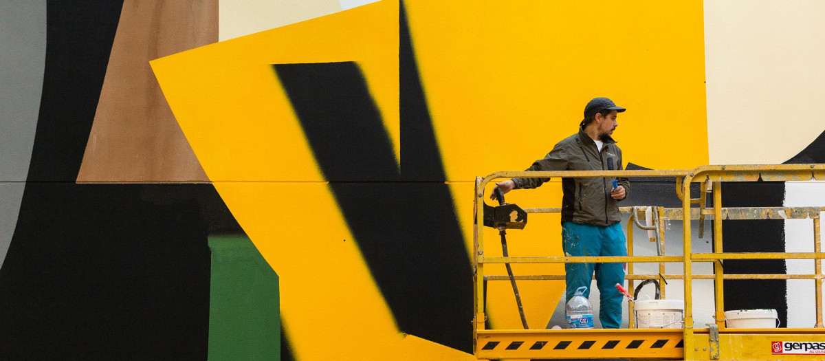 El artista grafitero Roice 183