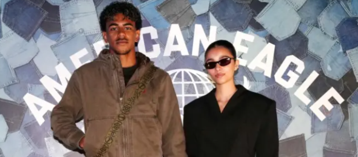 Lamine Yamal e Inés García posan con la marca estadounidense