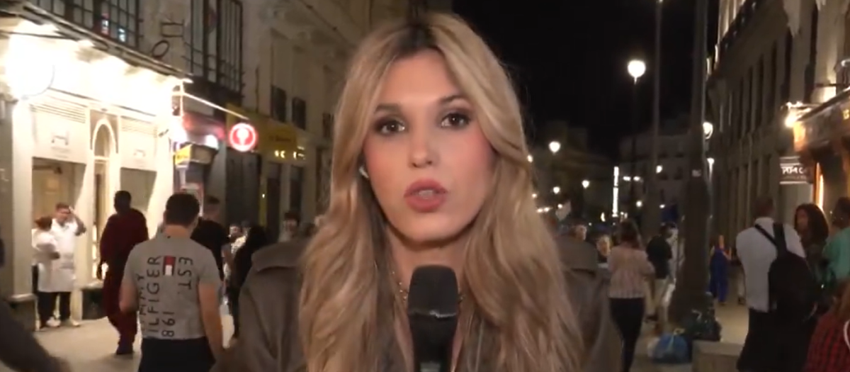 Elena Chaves, la reportera de Telemadrid agredida en las inmediaciones de la Puerta del Sol