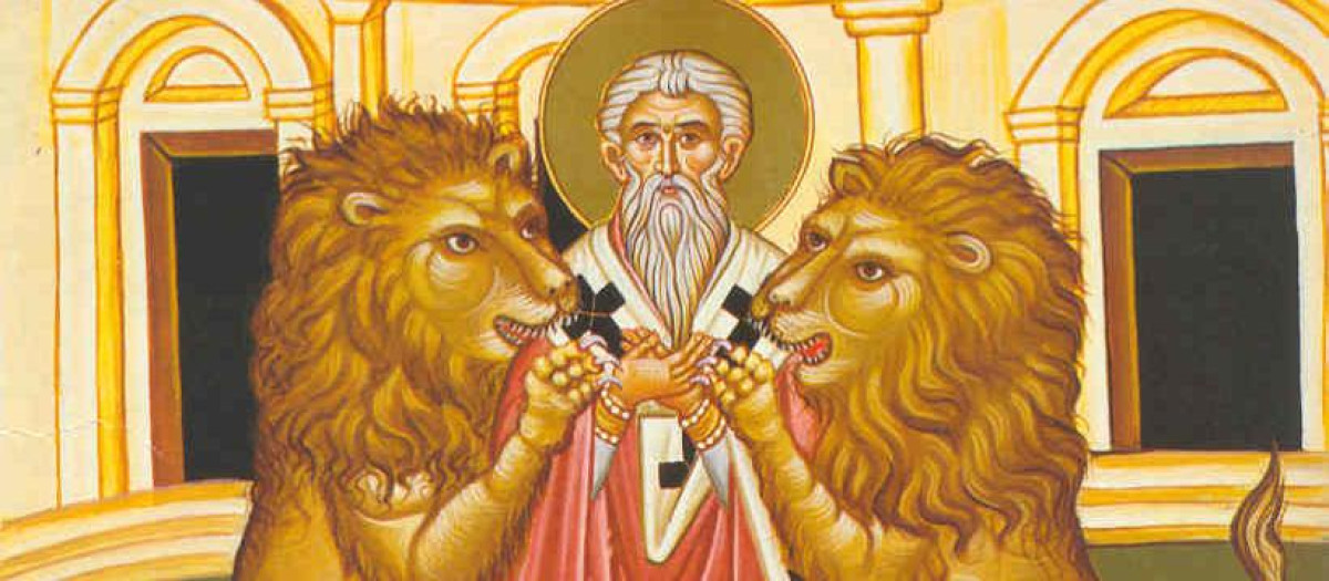 San Ignacio de Antioquía, devorado por los leones