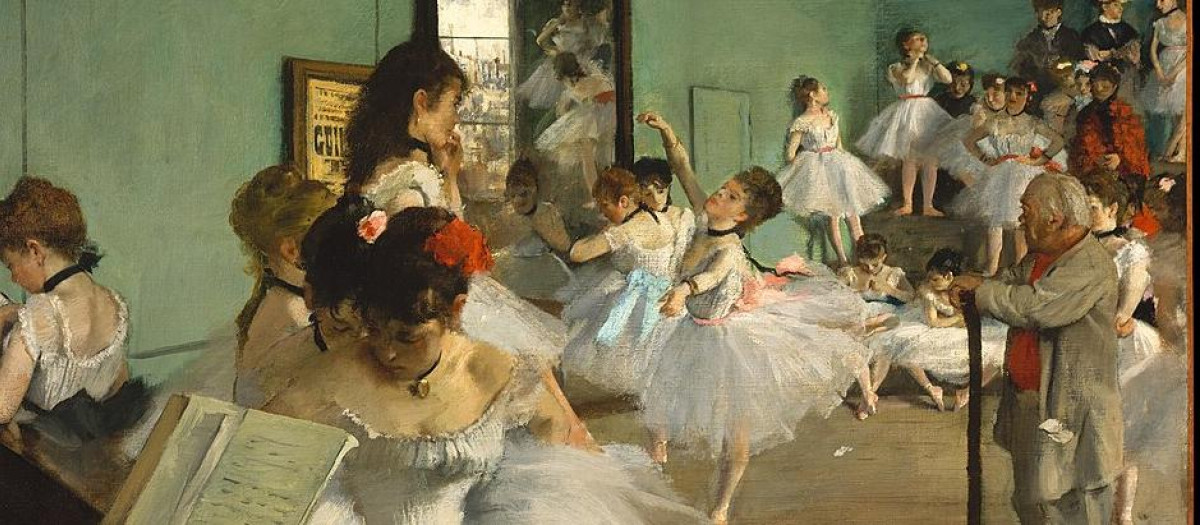 La clase de baile (1874) de Degas