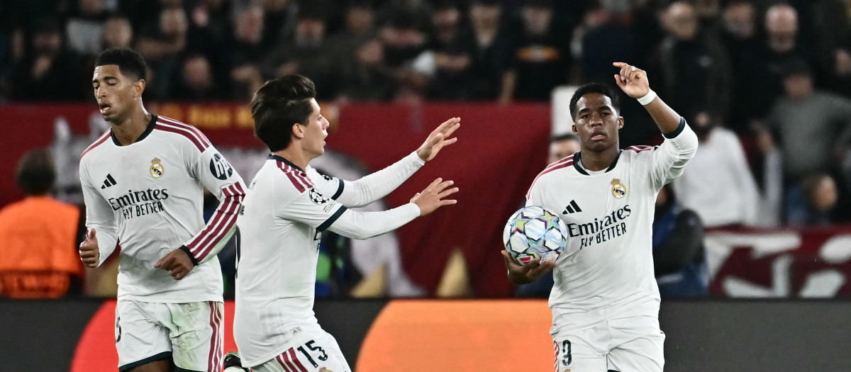 El Real Madrid se llevó la victoria en su visita al Olímpico de Roma