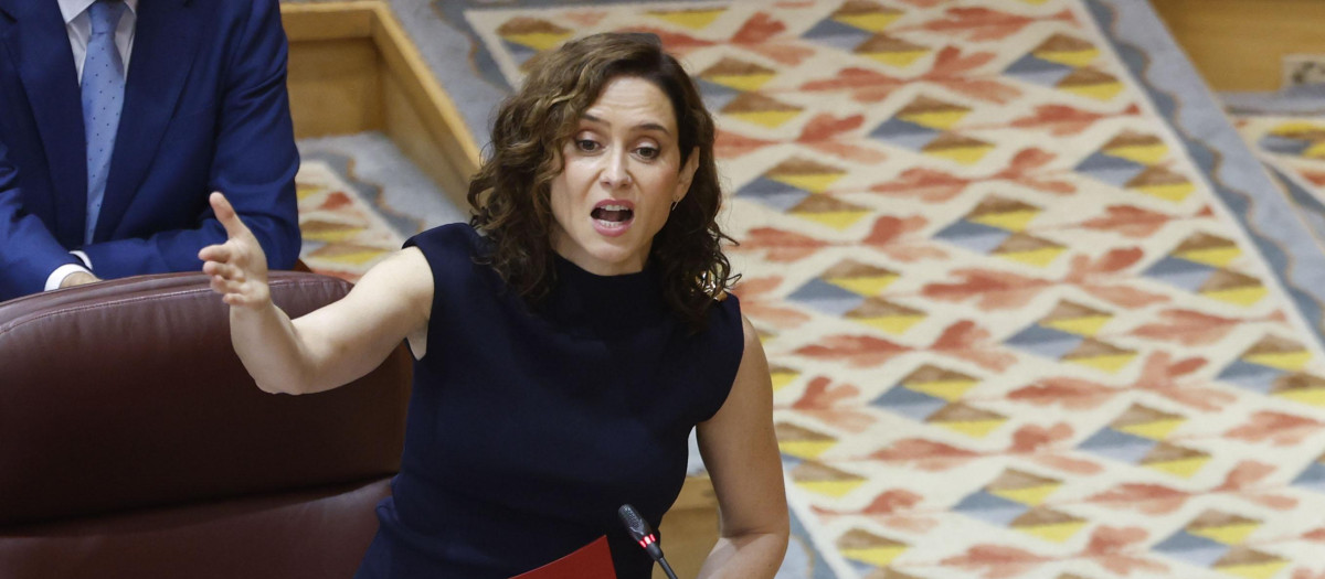 La presidenta de la Comunidad de Madrid, Isabel Díaz Ayuso