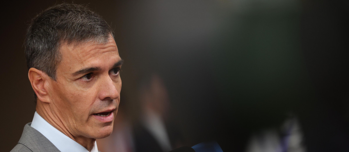 Pedro Sánchez, a su llegada al Consejo Europeo