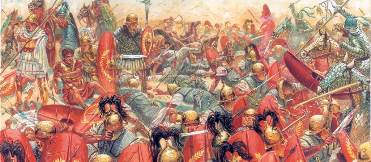 La batalla de Carras, en la que las legiones romanas al mando del general Craso fueron derrotadas por los partos