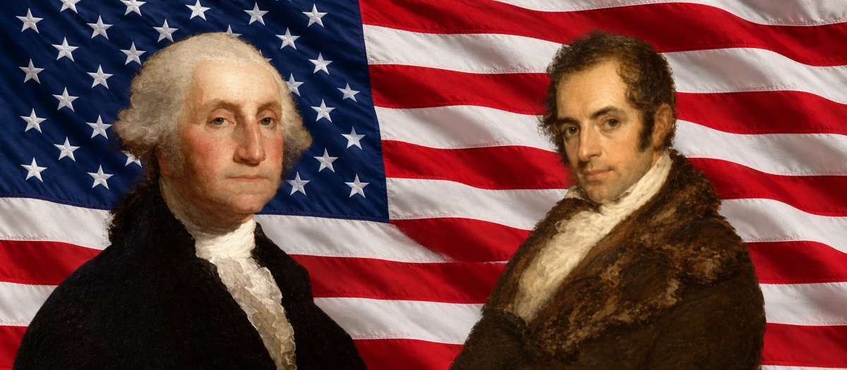 George Washington, primer presidente de los Estados Unidos y su amigo Juan de Miralles