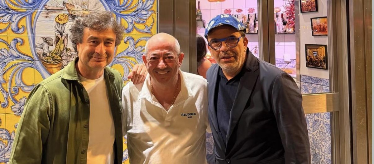 Pepe Rodríguez, José y Jesús Sánchez en El Doble