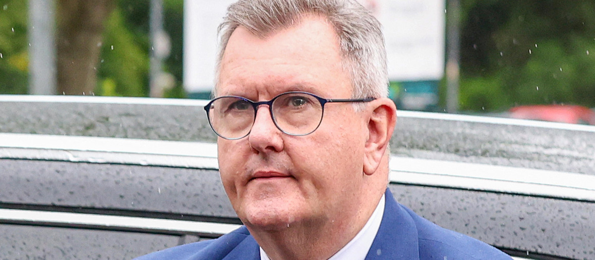 El exlíder del Partido Unionista Democrático (DUP), principal partido pro-británico de Irlanda del Norte, Jeffrey Donaldson