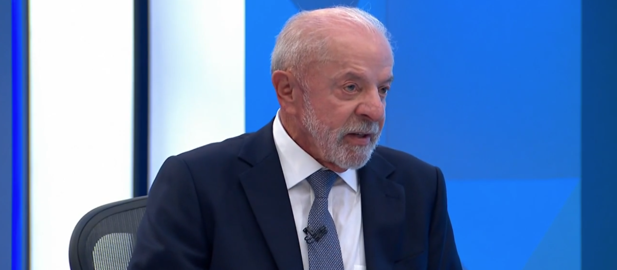 Lula durante la entrevista