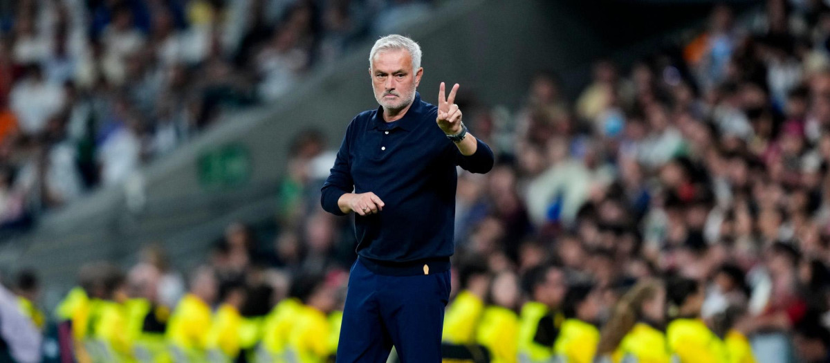 José Mourinho, en una imagen en el Bernabéu