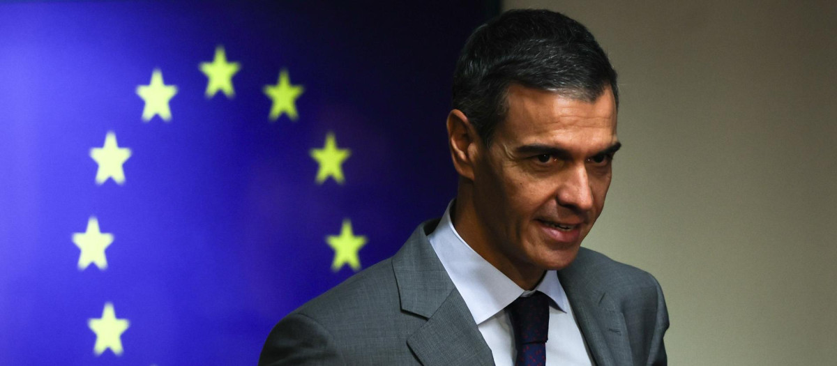 El presidente del Gobierno, Pedro Sánchez, en el Consejo Europeo celebrado en Bruselas