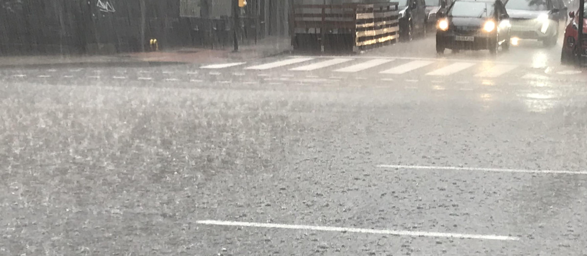 Imagen de los efectos de las lluvias en Valencia