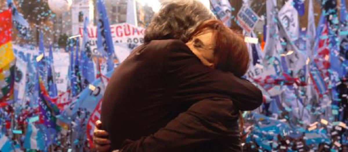 Una imagen de campaña de Cristina Kirchner en 2011