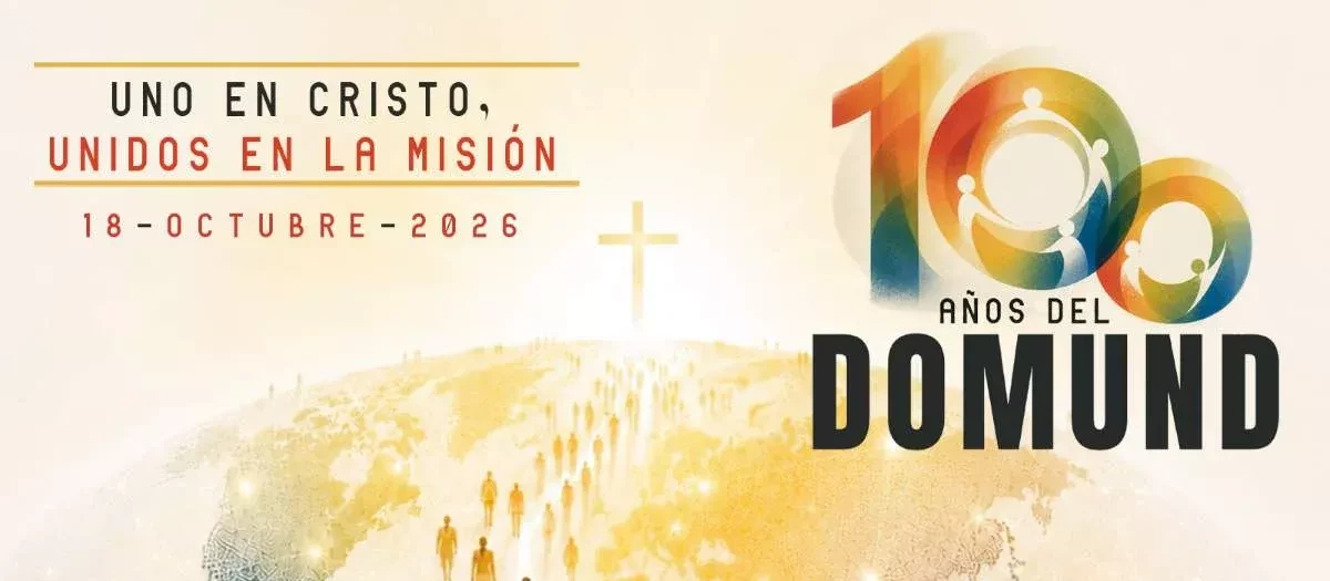 Cartel del centenario del Domund