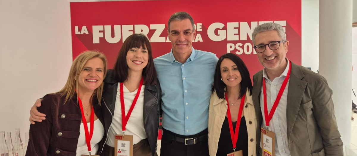 La delegada del Gobierno en la Comunidad Valenciana, Pilar Bernabé, en el mítin del PSOE en Fuenlabrada (Madrid)