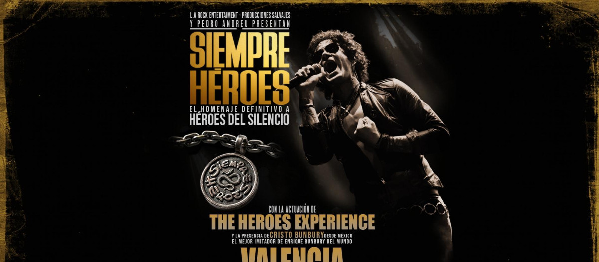 Cartel del Concierto Siempre Héroes