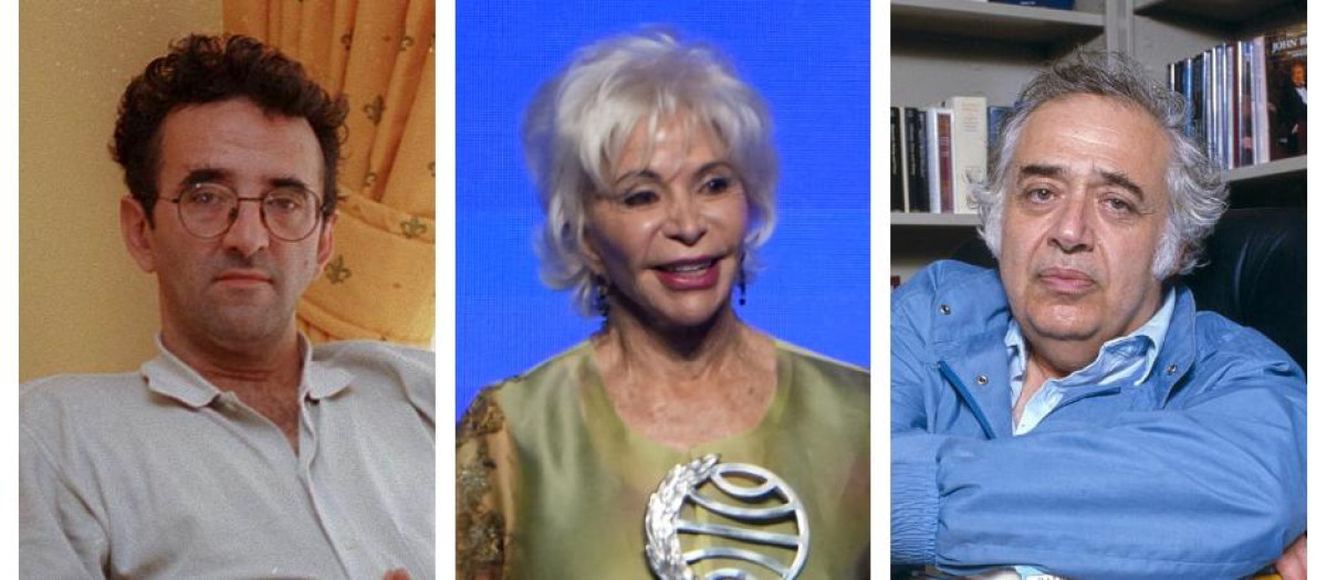 Roberto Bolaño, Isabel Allende y Harold Bloom