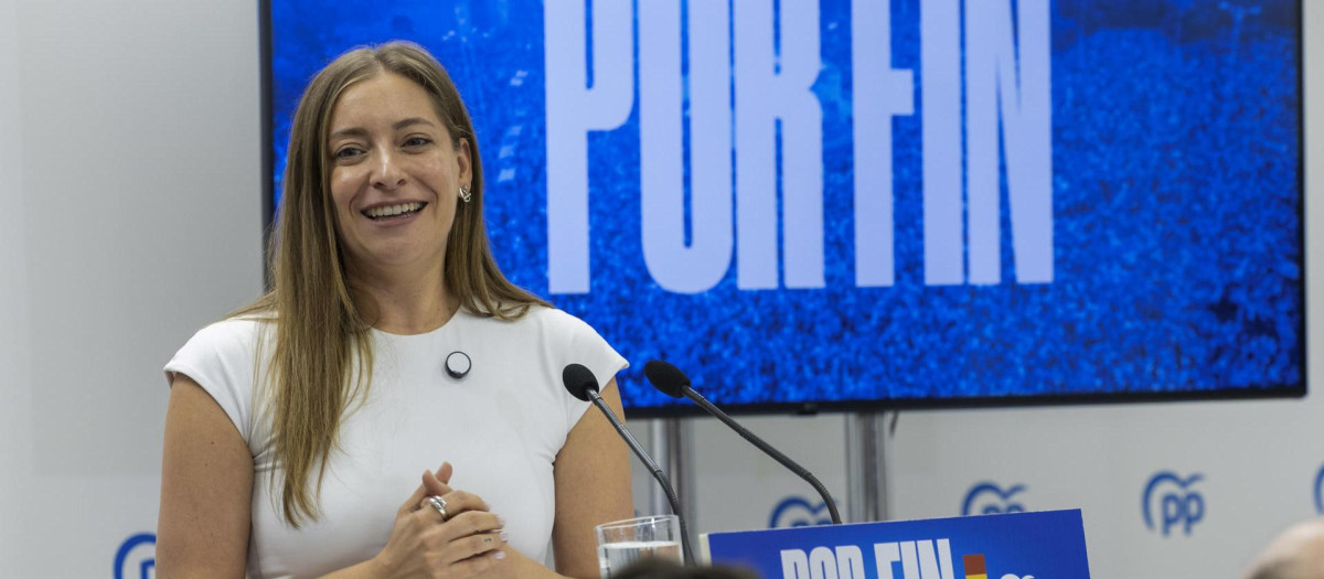 La portavoz de campaña del PP y del Grupo Parlamentario Popular en el Congreso de los Diputados, Ester Muñoz
