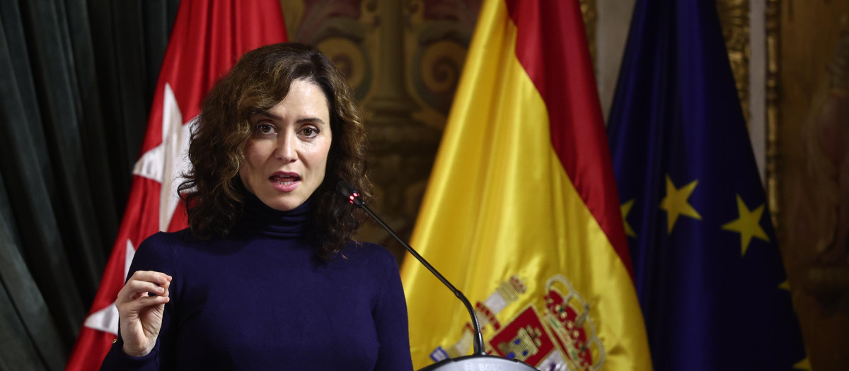 La presidenta de la Comunidad de Madrid, Isabel Díaz Ayuso