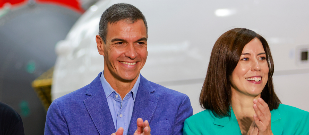 El presidente del Gobierno Pedro Sánchez y la ministra de Universidades Diana Morant