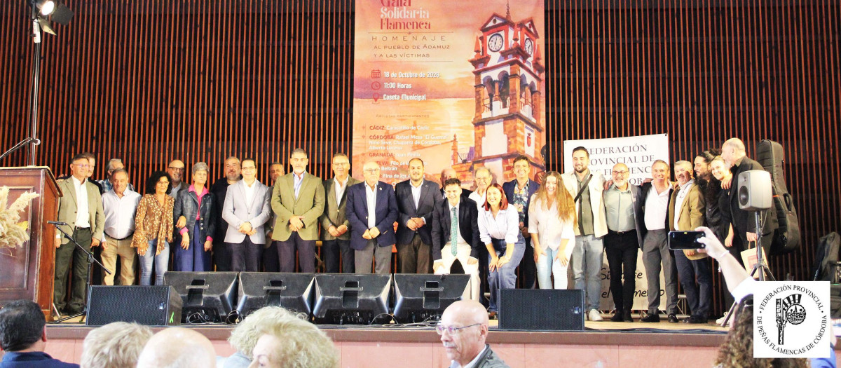 Participantes en la gala flamenca de Adamuz