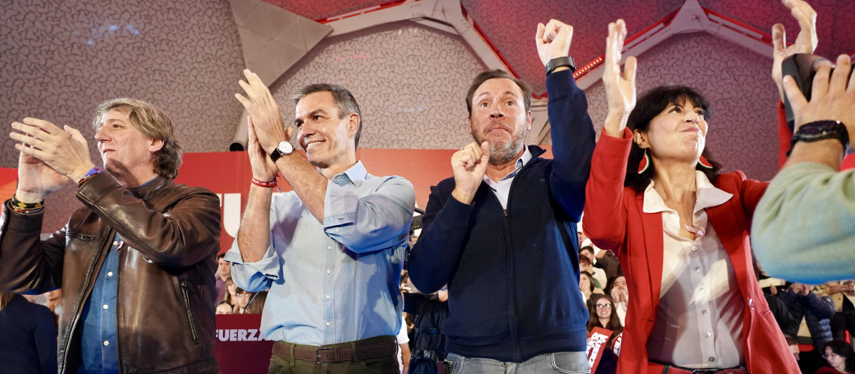 Mitin del PSOE en Valladolid, este lunes