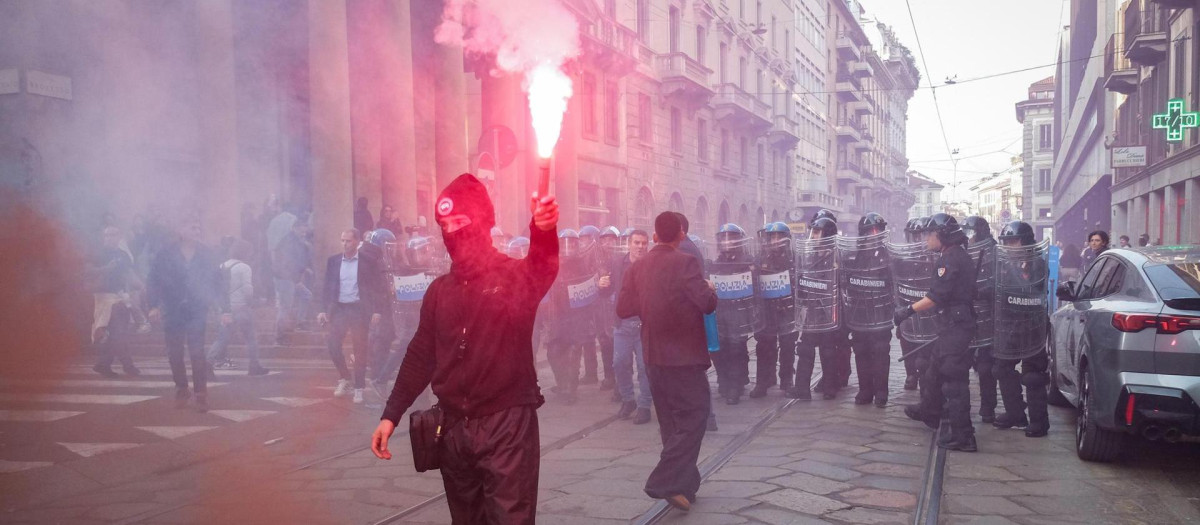 Manifestación en Milán (Italia)