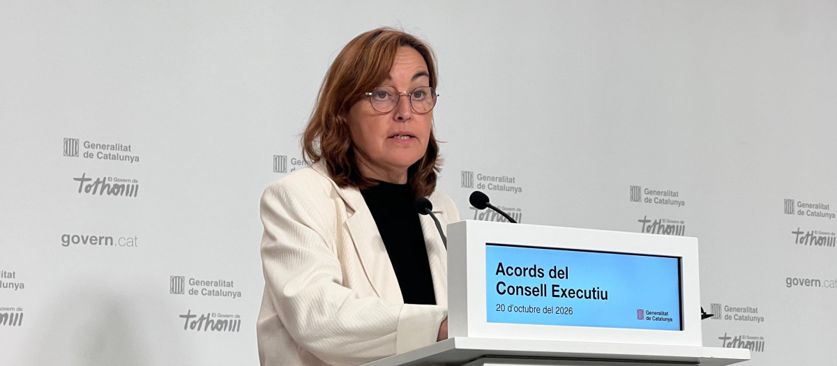 La portavoz de la Generalitat, Sílvia Paneque, en rueda de prensa