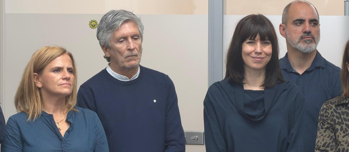 Imagen de la delegada del Gobierno en la Comunidad Valenciana, Pilar Bernabé, junto con Fernando Grande-Marlaska, Diana Morant y José Rodríguez Jurado.