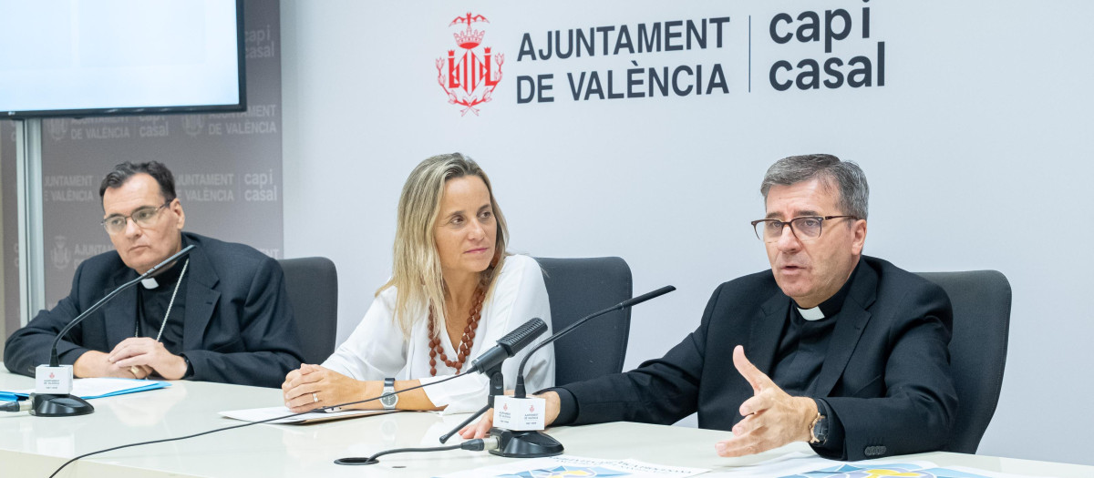 Imagen tomada este martes durante la clausura del Año del Santo Cáliz en Valencia