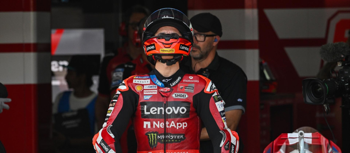 Marc Márquez, durante el Gran Premio de Indonesia