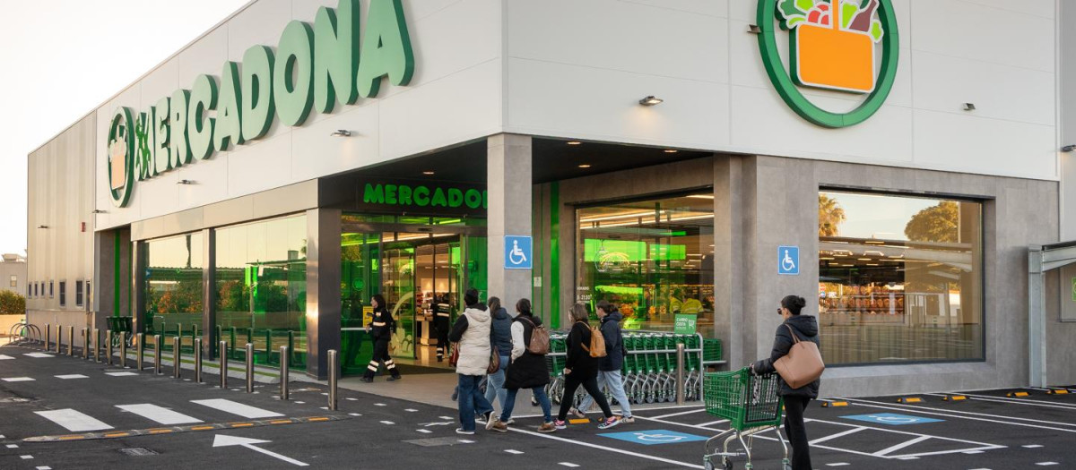 Imagen tomada en un supermercado de Mercadona