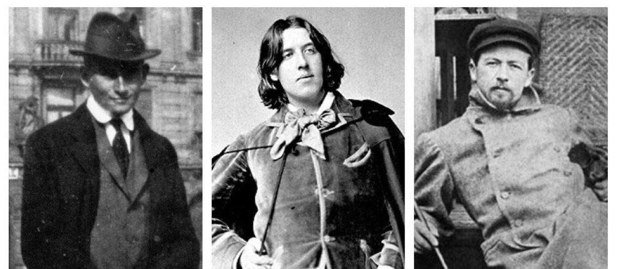 Franz Kafka, Oscar Wilde y Anton Chéjov