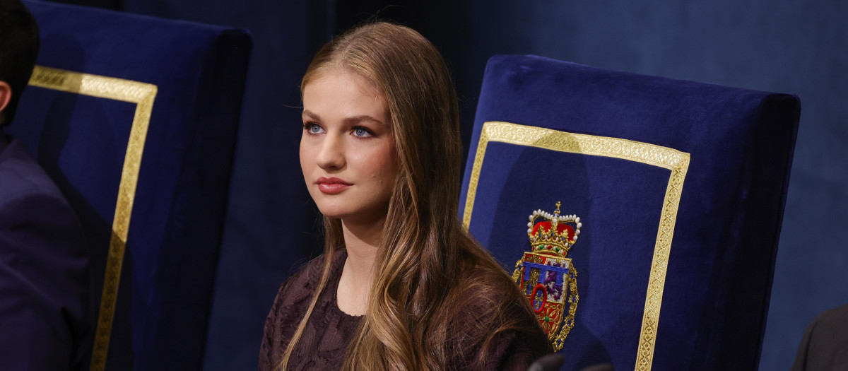 La Princesa Leonor de Borbón durante los Premios Princesa de Asturias de 2025