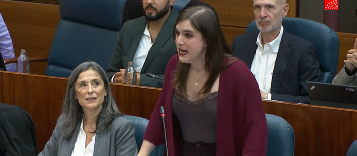 La diputada de Más Madrid, Jimena González