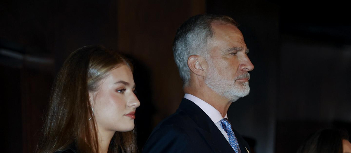 La Heredera de la Corona con el Rey, este jueves en el concierto de los premio Princesa de Asturias