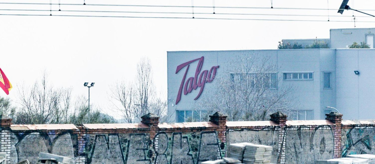 Fachada de la sede de Talgo en Madrid.