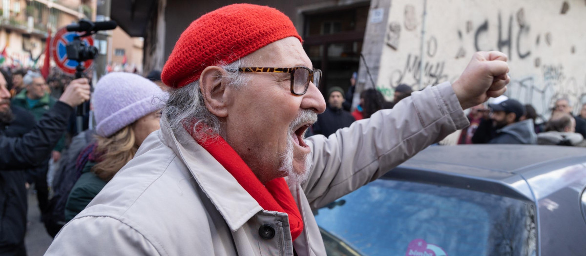 Imagen de archivo de una manifestación de extrema izquierda en Italia.
