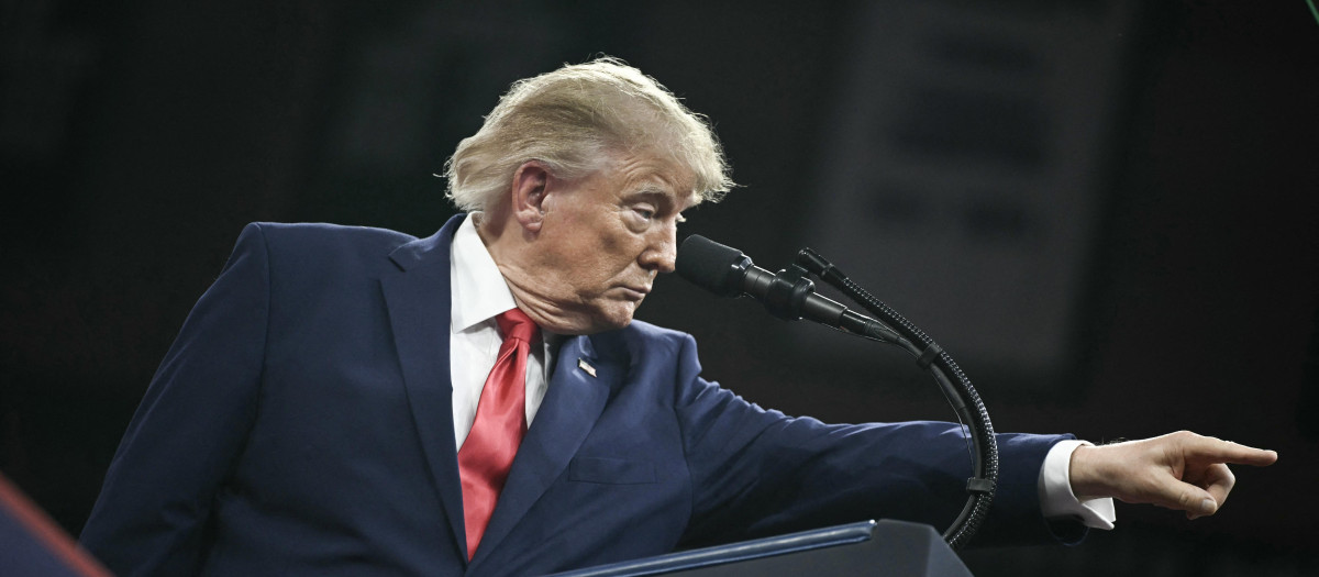 Donald Trump, presidente de los Estados Unidos, en un acto de campaña en Florida