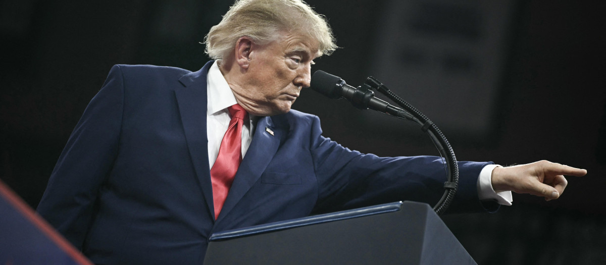 Donald Trump, presidente de los Estados Unidos, en un acto de campaña en Florida