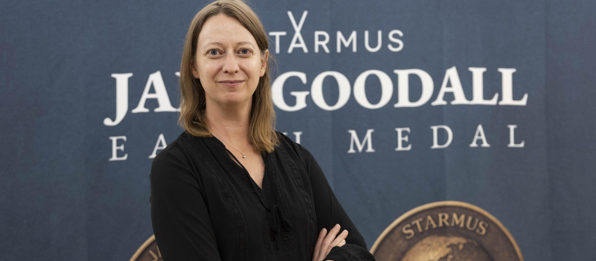 Bethany Ehlmann, científica planetaria experta en Marte, durante la celebración del festival Starmus