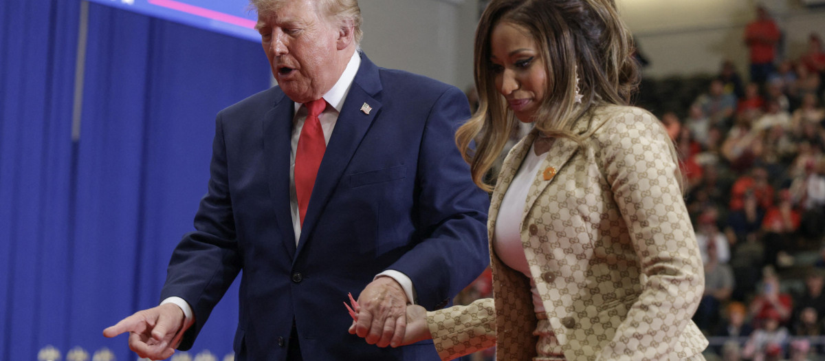 Donald Trump, presidente de EE.UU. y la cantante Nicki Minaj