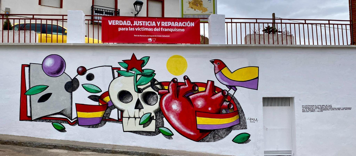 Mural de Manuel Sierra em Castronuño, Valladolid
