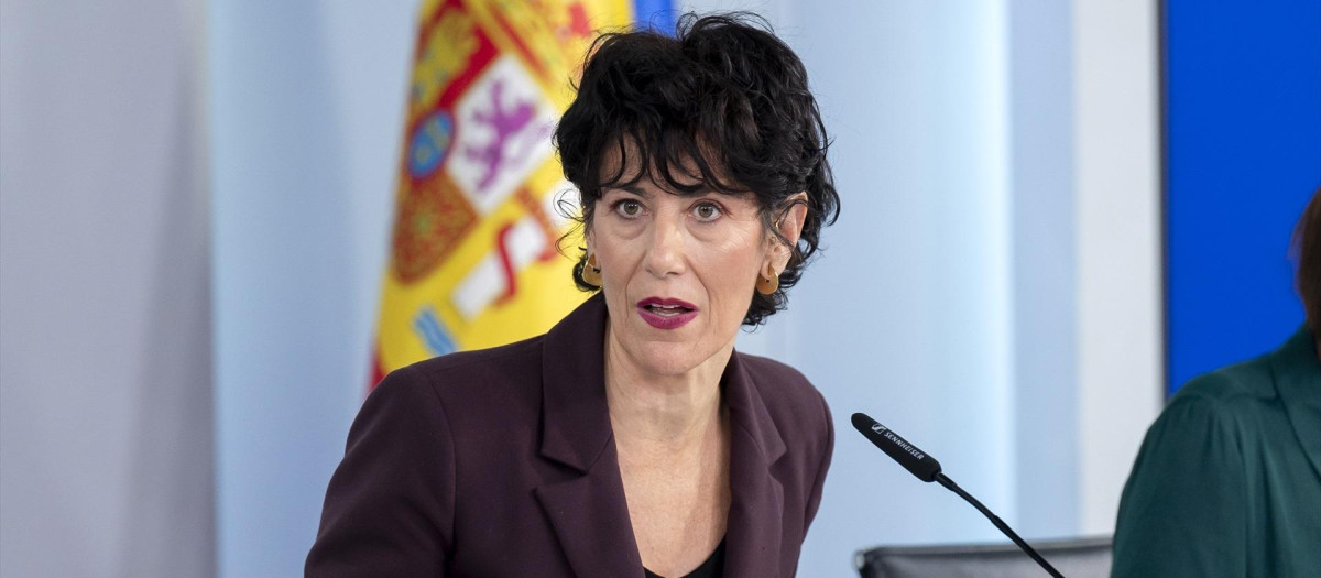 La ministra de Inclusión, Seguridad Social y Migraciones y portavoz del Gobierno, Elma Saiz.