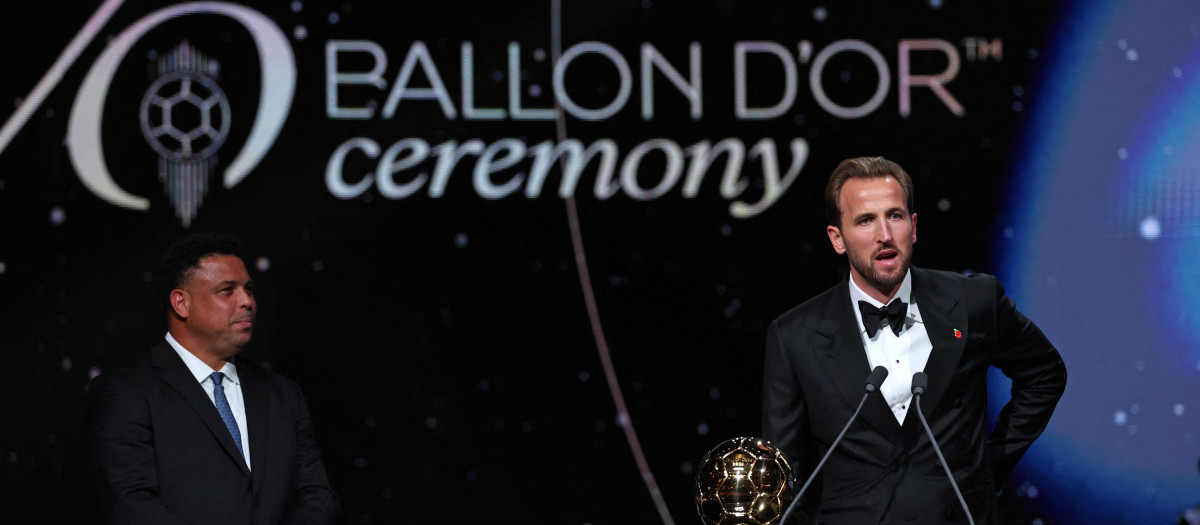 Harry Kane celebra el Balón de Oro 2026