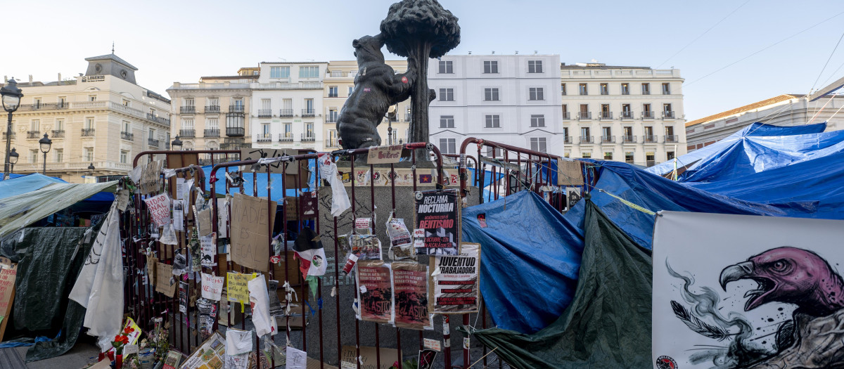Acampada en la Puerta del Sol