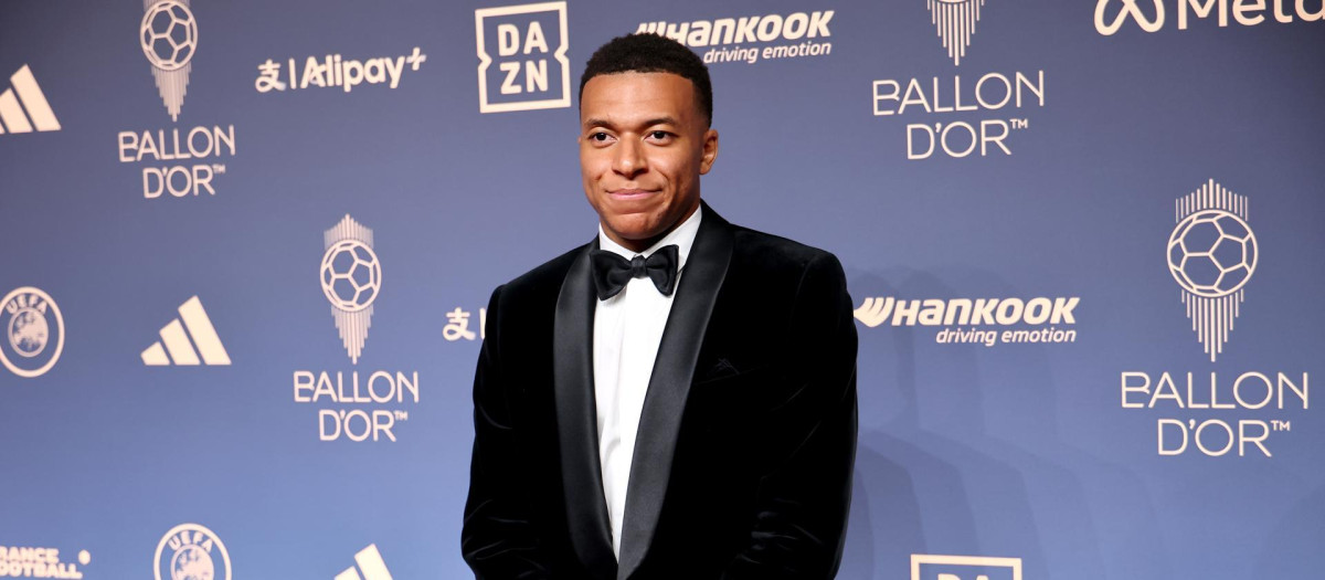 Kylian Mbappé, durante la gala del Balón de Oro 2026