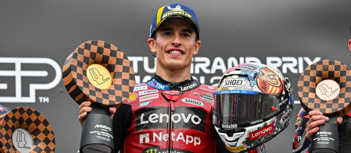 Marc Márquez, durante el Gran Premio de Japón de esta temporada
