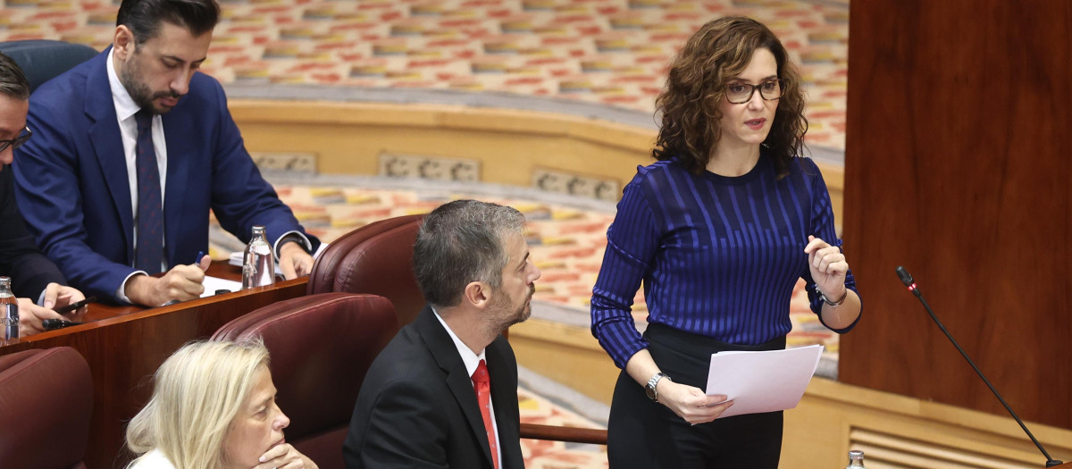 La presidenta de la Comunidad de Madrid, Isabel Díaz Ayuso