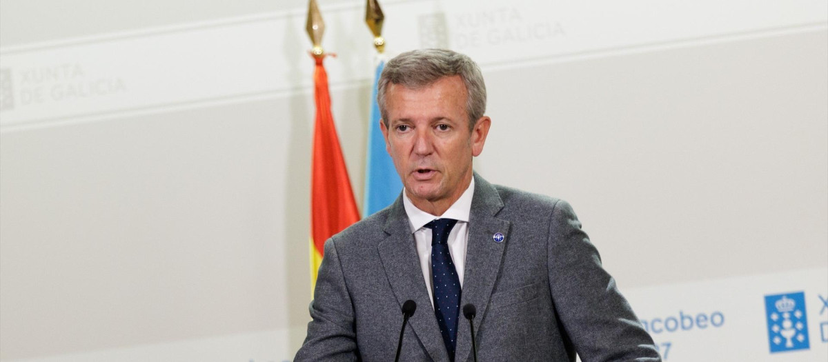 El presidente de la Xunta, Alfonso Rueda